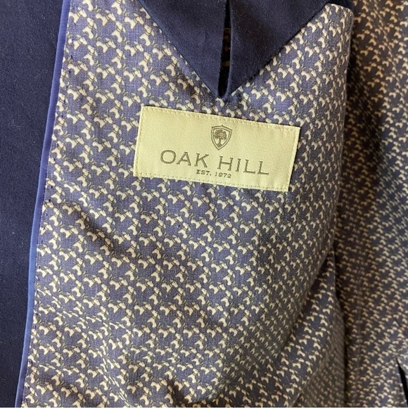 OAK HILL Men's Navy Jacket Blazer 3XL 54R/56R - Picture 4 of 10